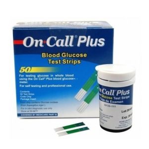 Boite de 50 Bandelettes pour Lecteur de Glycémie on call plus